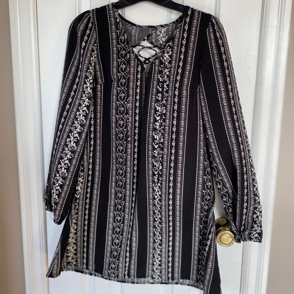 Lace up, open back dress